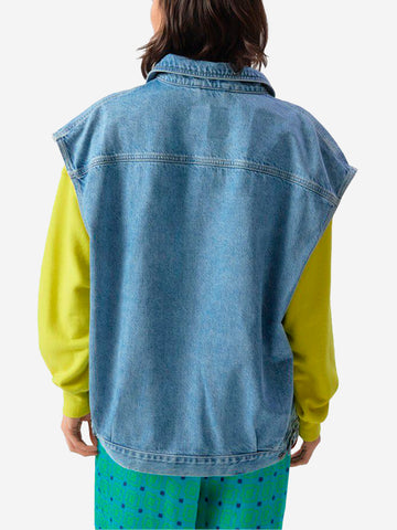 AMERICAN VINTAGE Giacca senza maniche in denim chiaro Denim