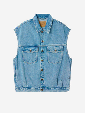 AMERICAN VINTAGE Giacca senza maniche in denim chiaro Denim