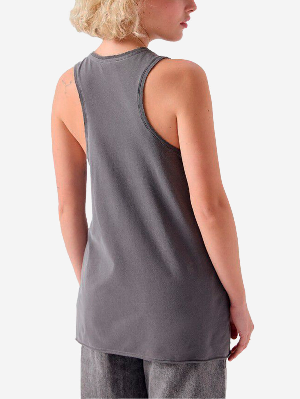 AMERICAN VINTAGE Canotta grigia in cotone elasticizzato grigio Urbanstaroma