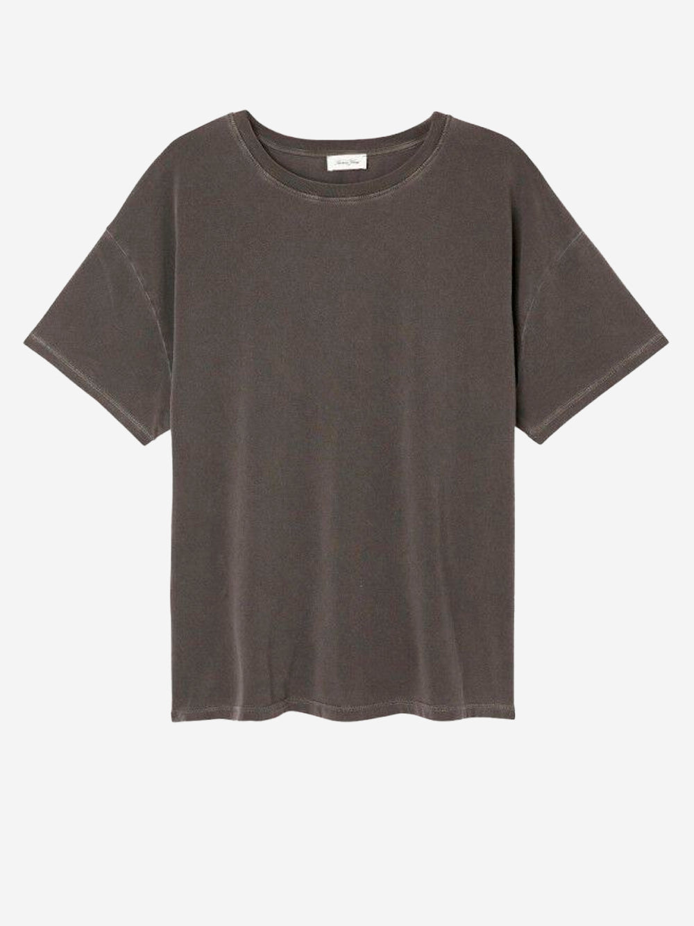 AMERICAN VINTAGE T-shirt oversize antracite con scollo a barchetta grigio Urbanstaroma