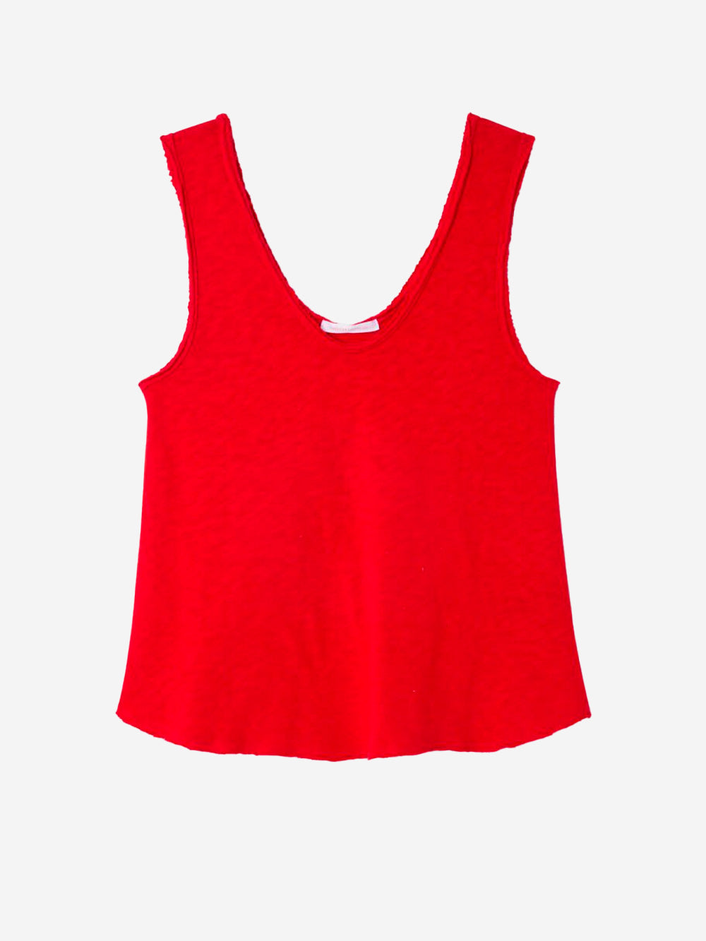 AMERICAN VINTAGE Canotta a trapezio rossa con scollo a u Rosso Urbanstaroma