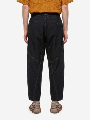 AND WANDER Pantaloni ampi neri in tessuto Ottoman Nero