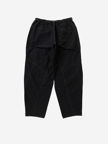 AND WANDER Pantaloni ampi neri in tessuto Ottoman Nero