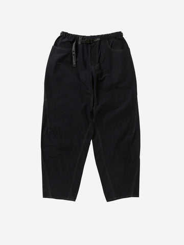 AND WANDER Pantaloni ampi neri in tessuto Ottoman Nero
