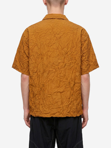 AND WANDER Camicia plissettata a manica corta Marrone