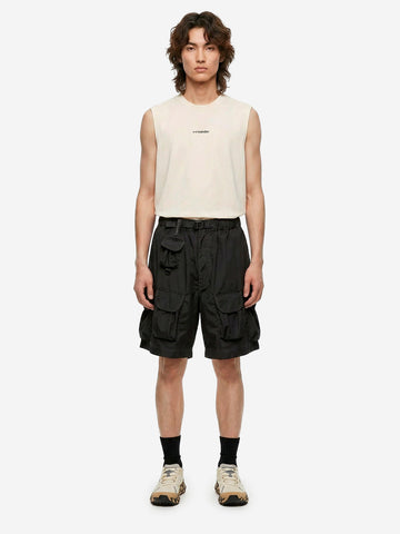 AND WANDER Canotta bianca in dry mesh con logo Bianco