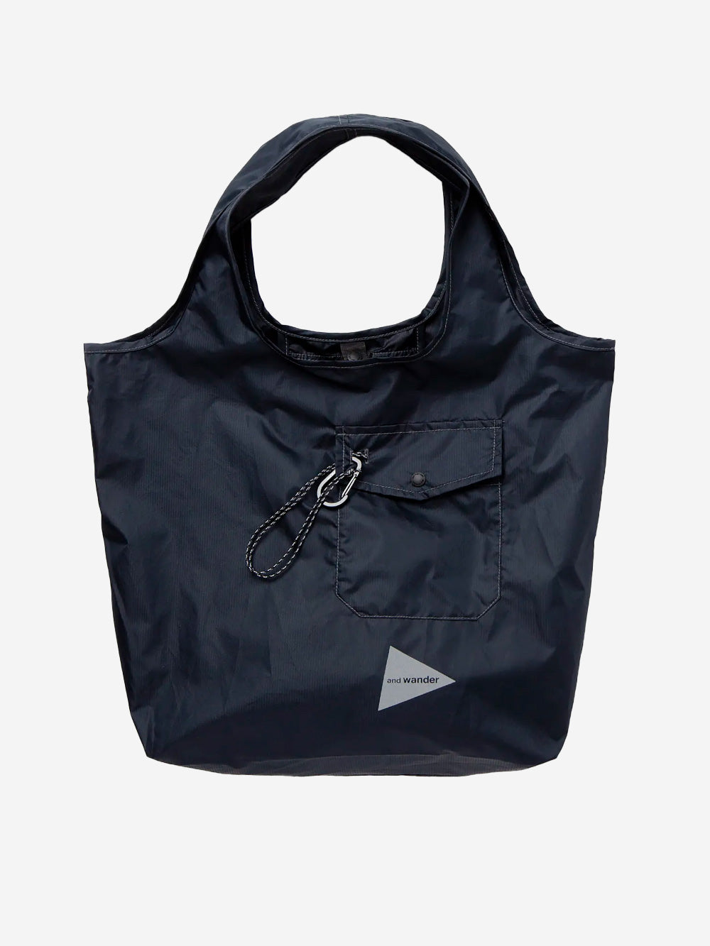 AND WANDER Borsa Grocery Pocket nera in nylon crispy 148 (22l) Nero Urbanstaroma