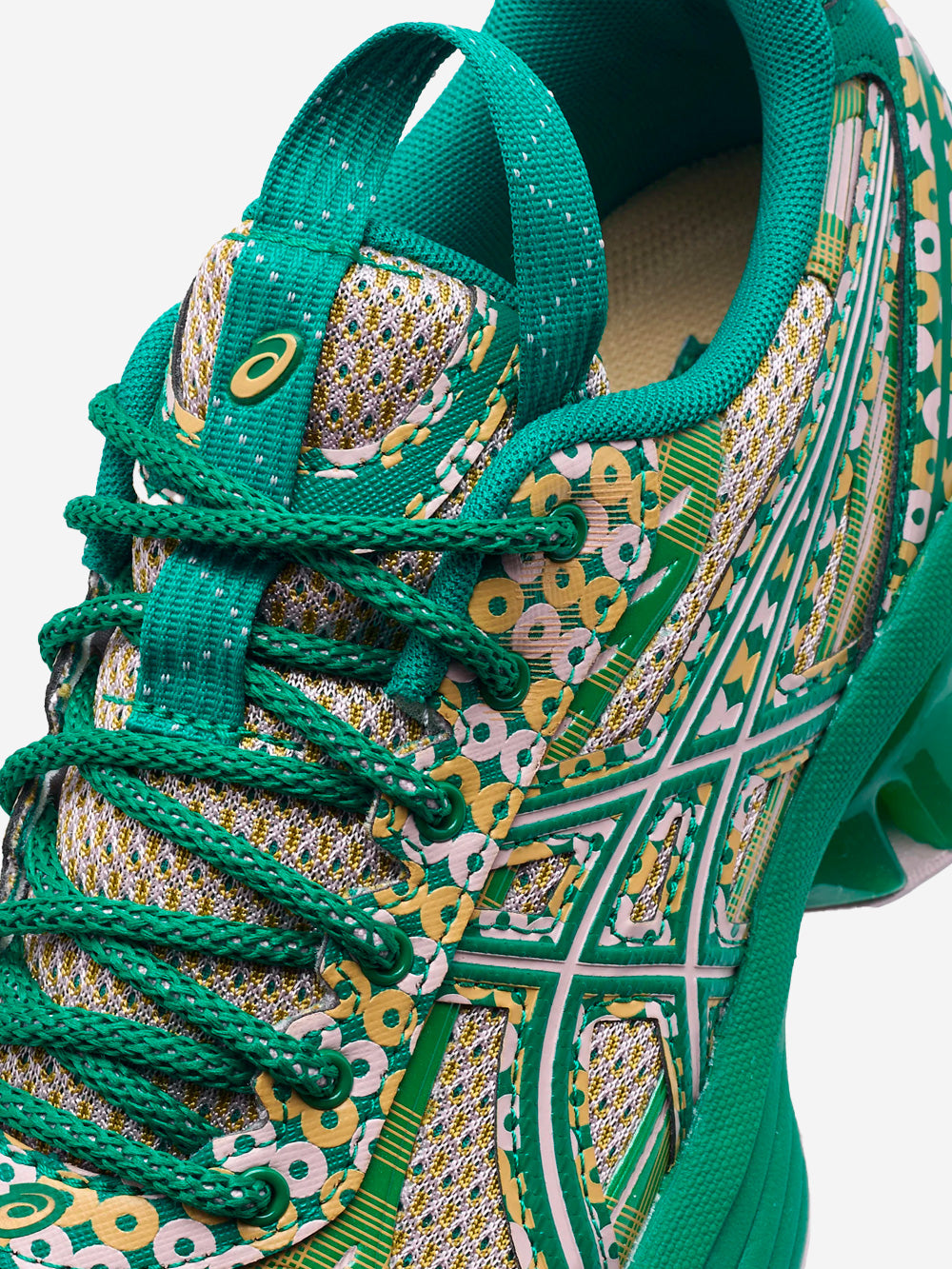 ASICS US7-S GEL-KINETIC FLUENT stile curato dallo Studio Kiko Kostadinov 'Watershed Rose Kale' Verde rosa Urbanstaroma