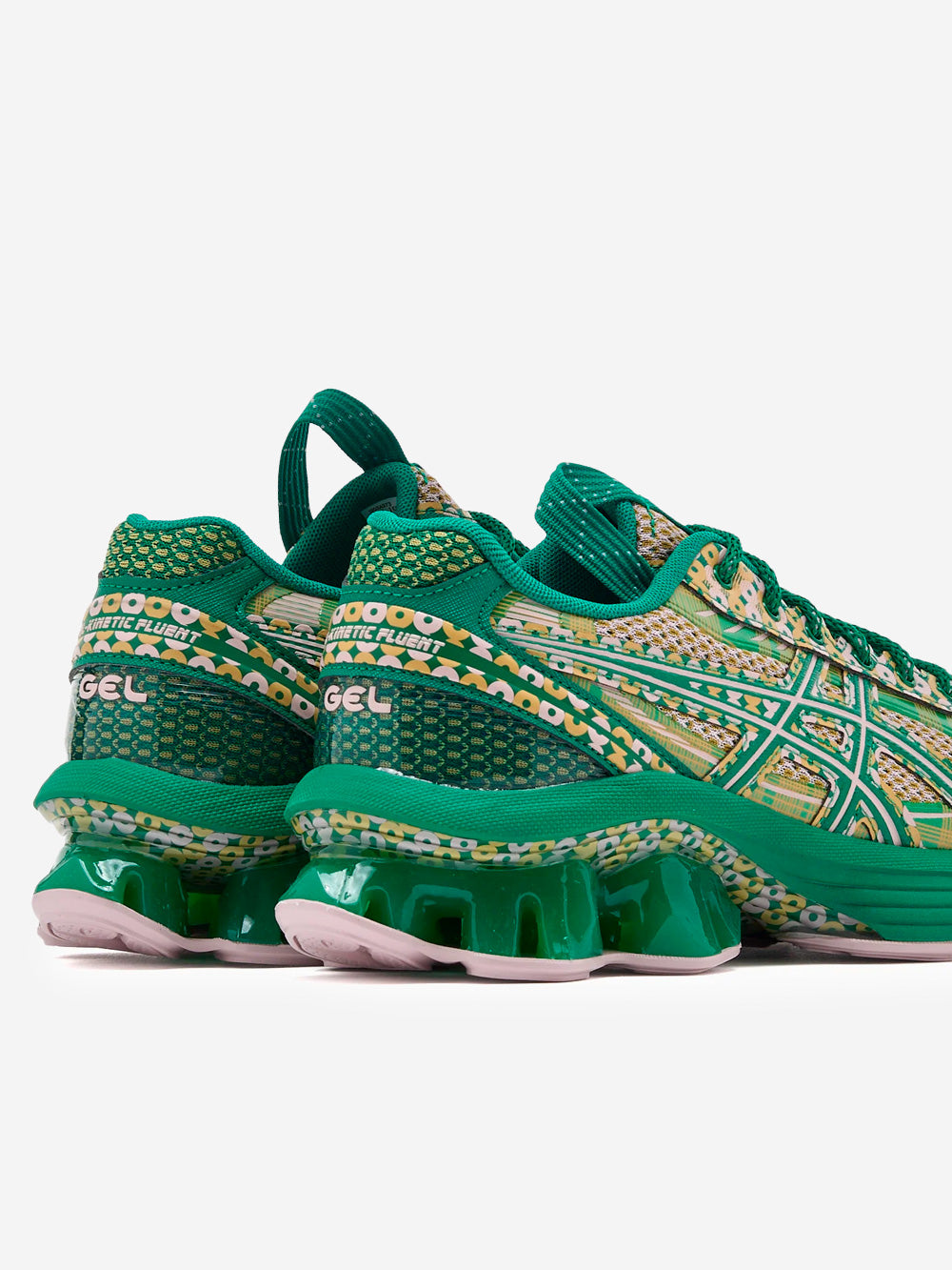 ASICS US7-S GEL-KINETIC FLUENT stile curato dallo Studio Kiko Kostadinov 'Watershed Rose Kale' Verde rosa Urbanstaroma