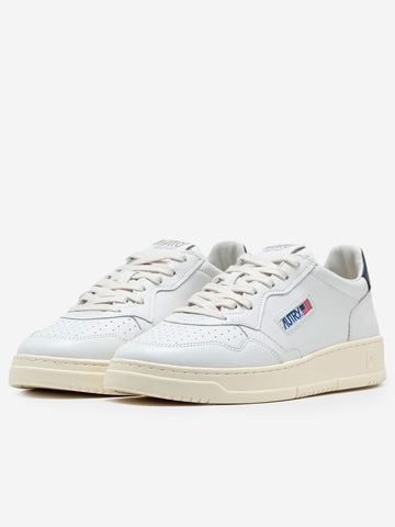 AUTRY M Medalist Low in pelle bianca e blu space Bianco
