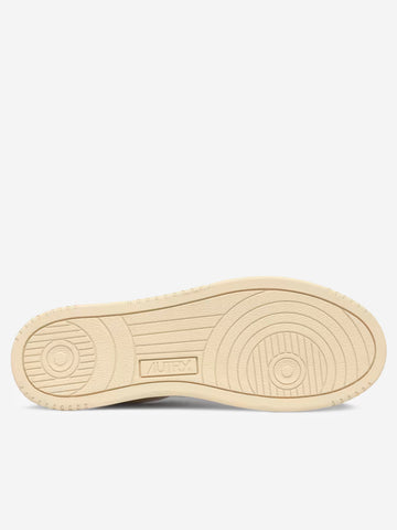 AUTRY M Medalist Low in pelle bianca e blu space Bianco