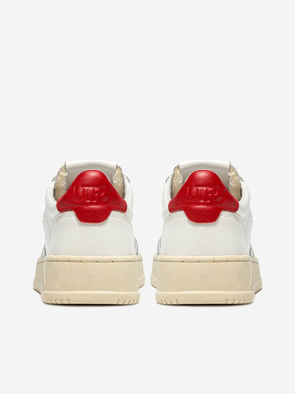 AUTRY Medalist Low in pelle bianca e rossa Bianco Urbanstaroma