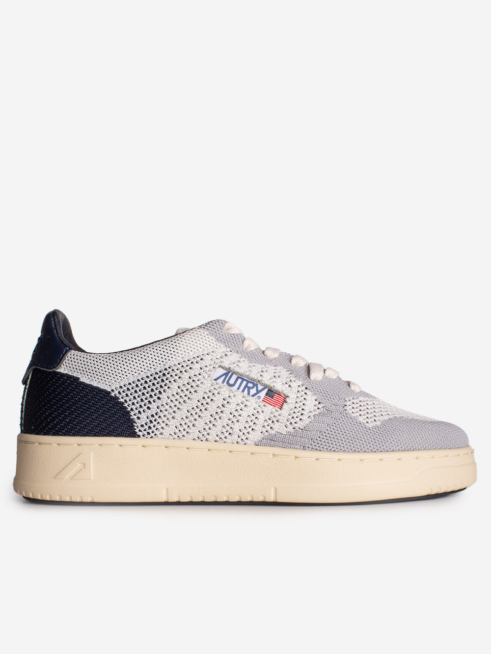 AUTRY M Medalist Easeknit low in maglia grigia e blu Grigio blu Urbanstaroma