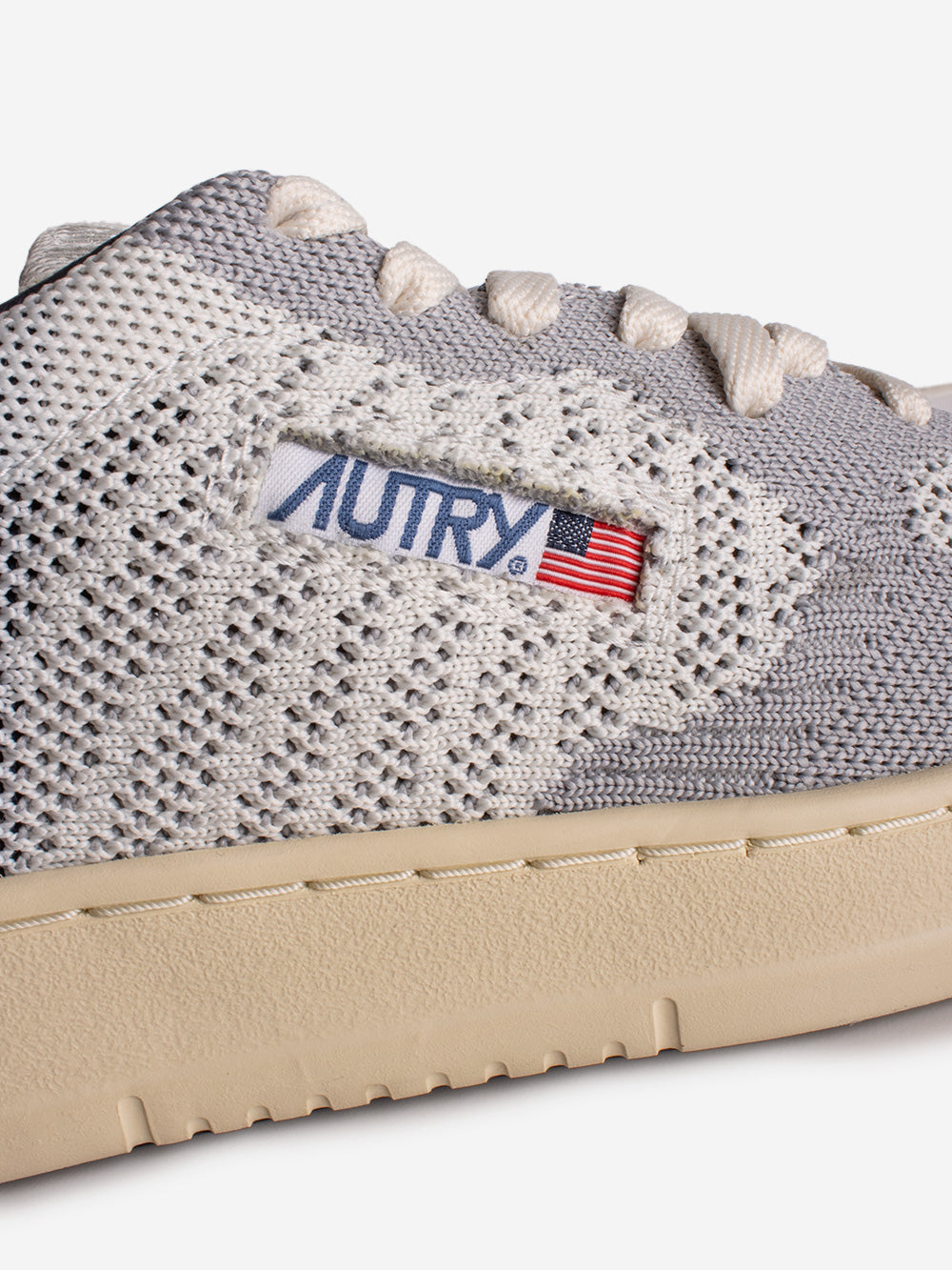 AUTRY M Medalist Easeknit low in maglia grigia e blu Grigio blu Urbanstaroma