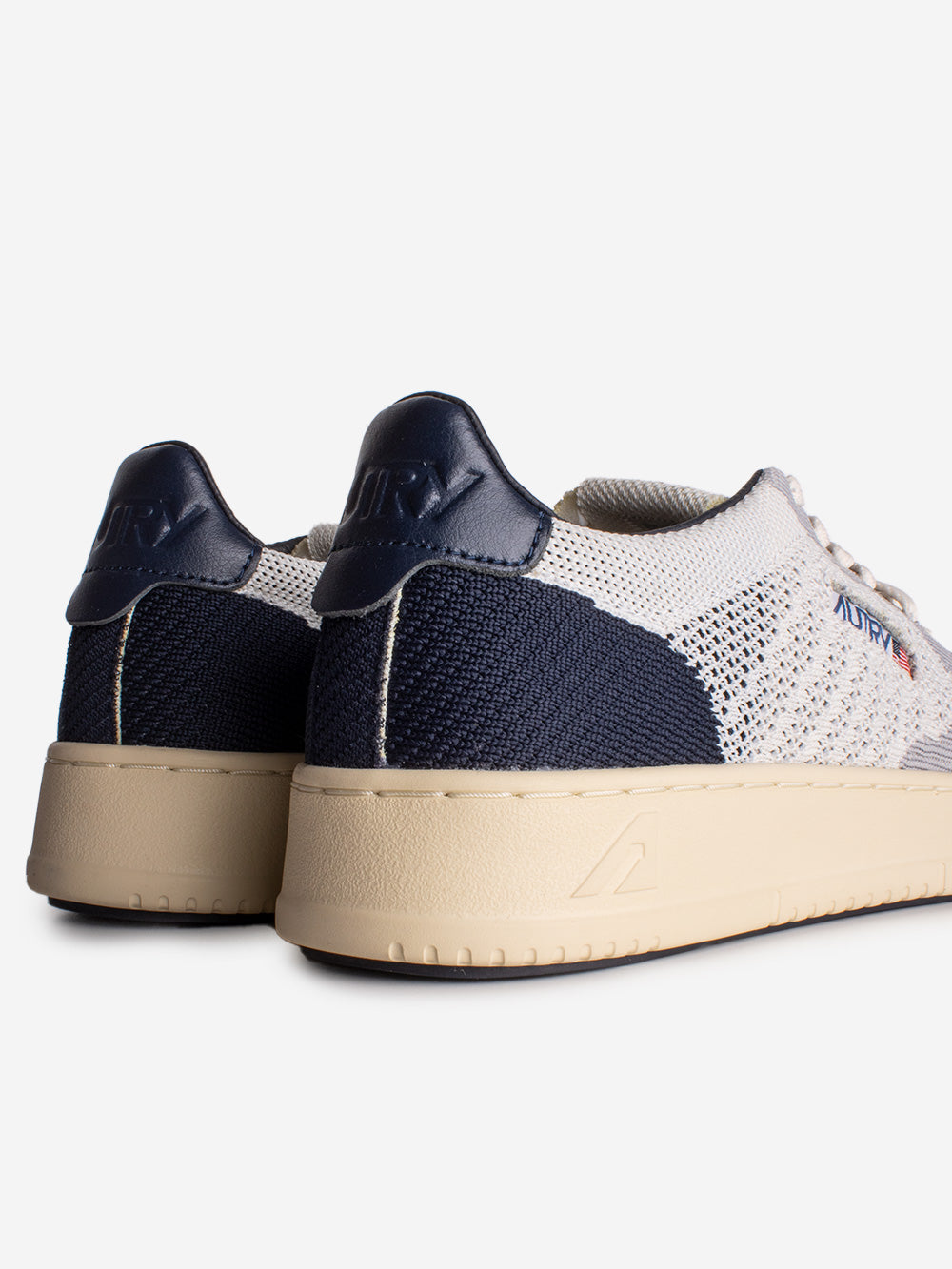 AUTRY M Medalist Easeknit low in maglia grigia e blu Grigio blu Urbanstaroma