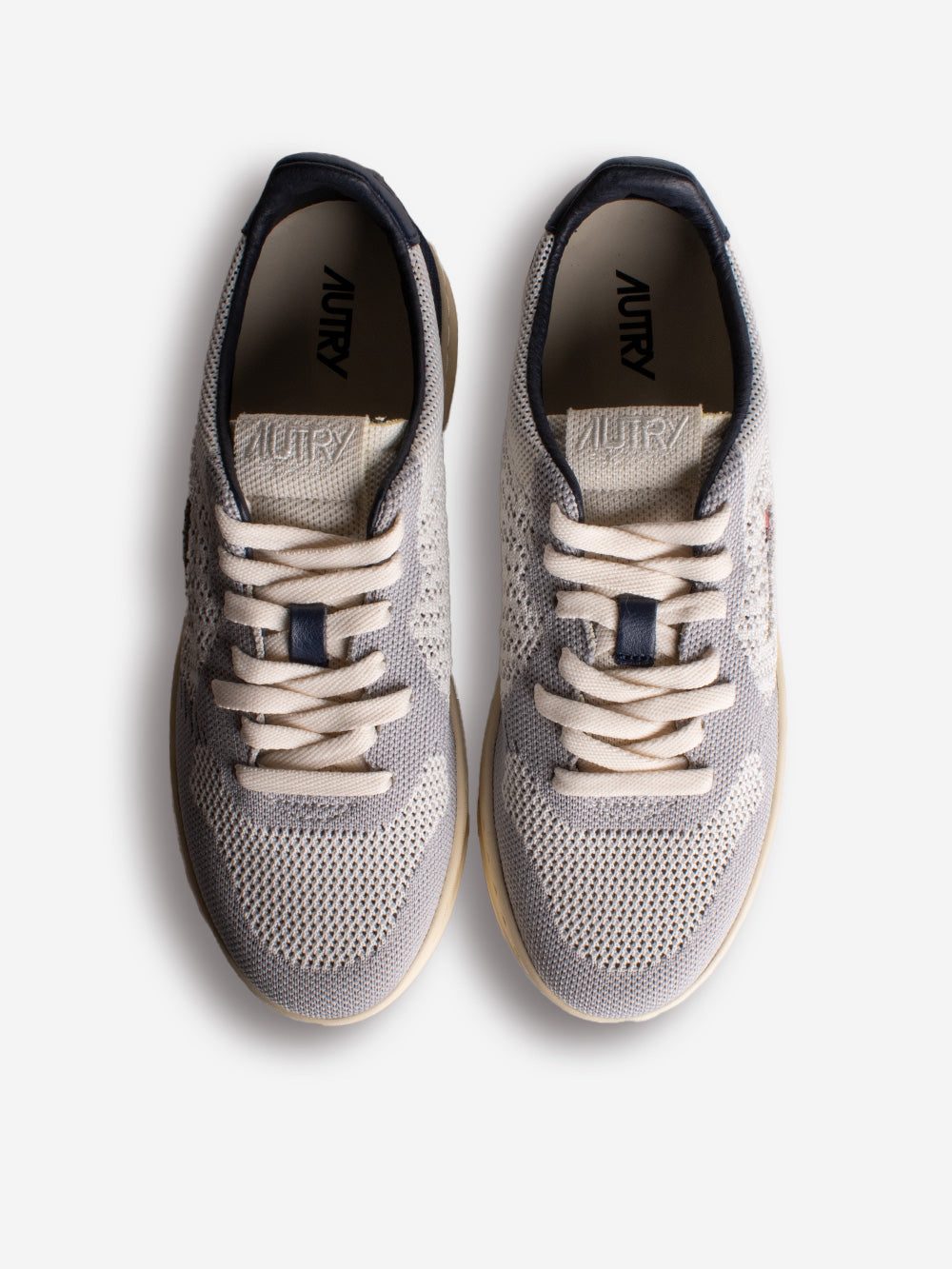 AUTRY M Medalist Easeknit low in maglia grigia e blu Grigio blu Urbanstaroma
