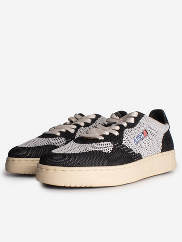 AUTRY M Medalist Easeknit low in maglia nera e grigia Nero grigio