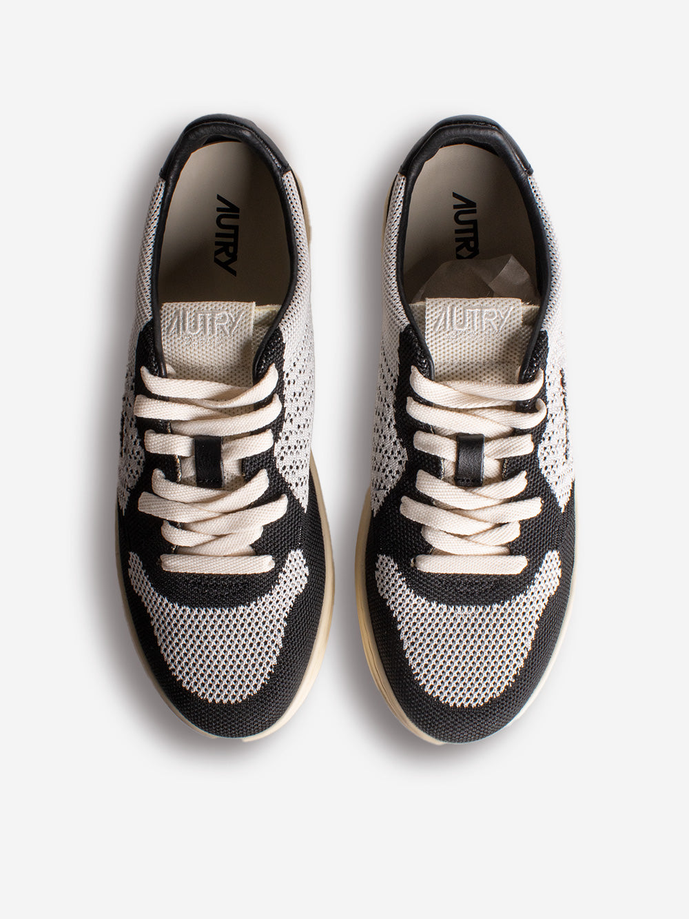 AUTRY M Medalist Easeknit low in maglia nera e grigia Nero grigio Urbanstaroma
