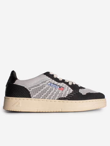 AUTRY M Medalist Easeknit low in maglia nera e grigia Nero grigio
