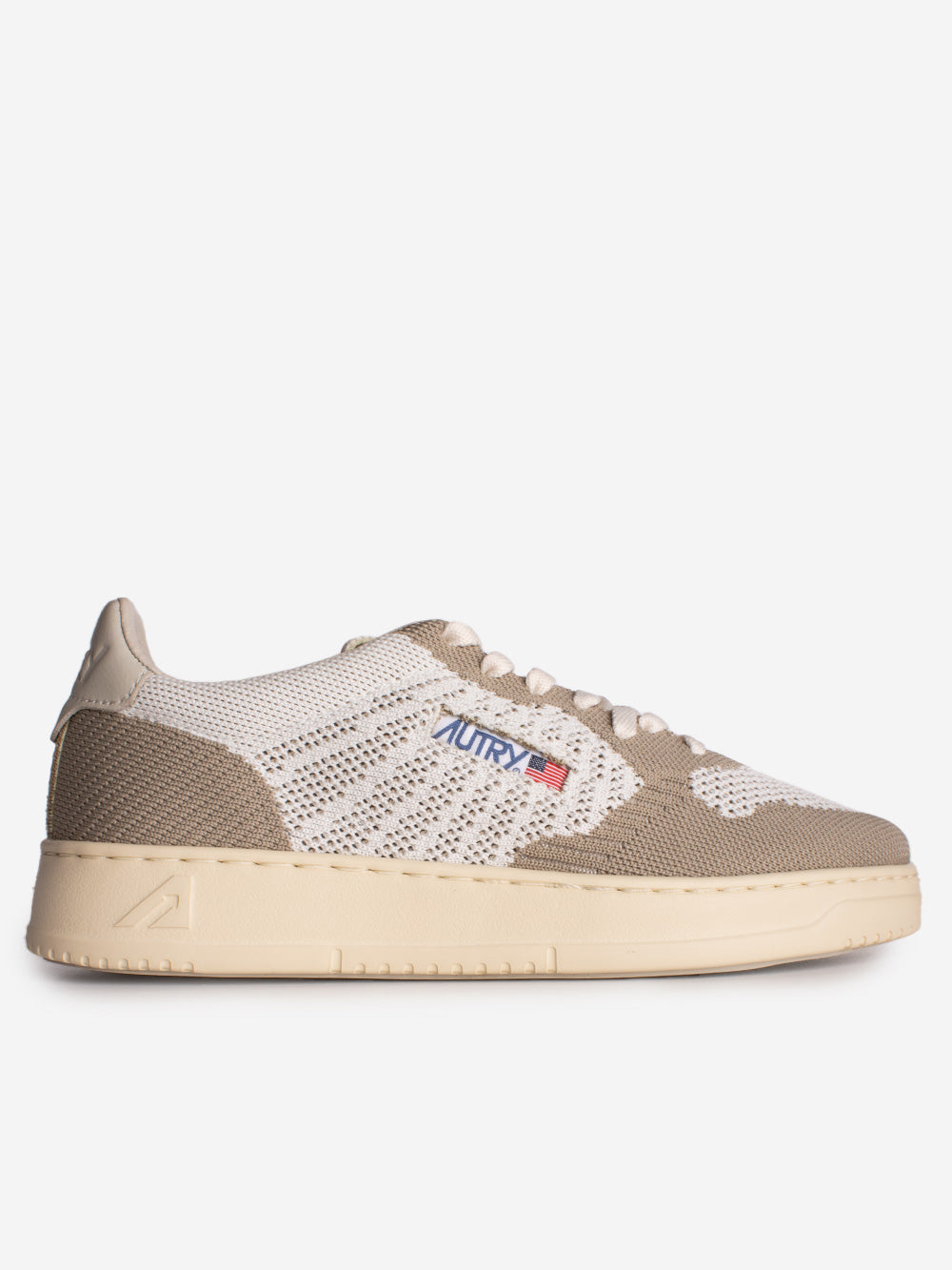 AUTRY M Medalist Easeknit low in maglia avorio avorio Urbanstaroma