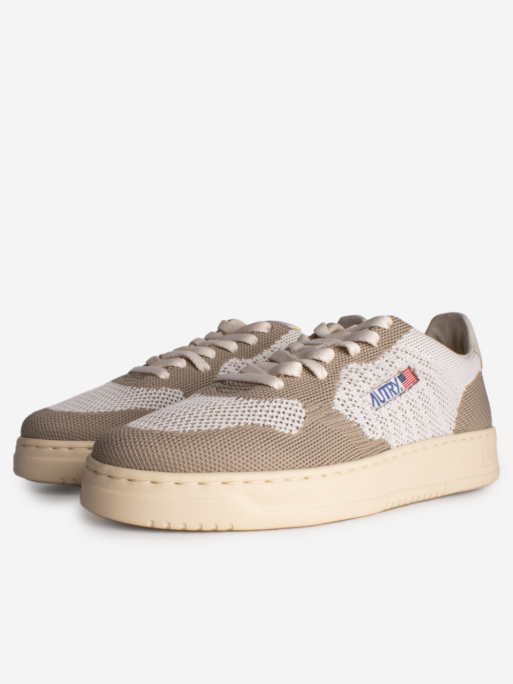 AUTRY M Medalist Easeknit low in maglia avorio avorio Urbanstaroma