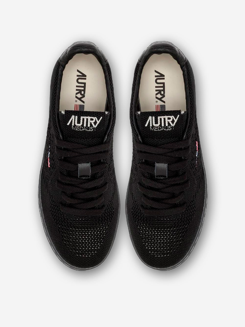 AUTRY M Medalist Easeknit low in maglia nere Nero Urbanstaroma