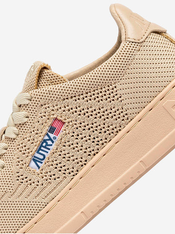 AUTRY M Medalist Easeknit low in maglia beige Beige