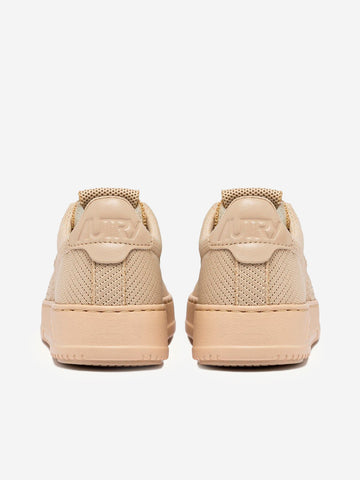 AUTRY M Medalist Easeknit low in maglia beige Beige