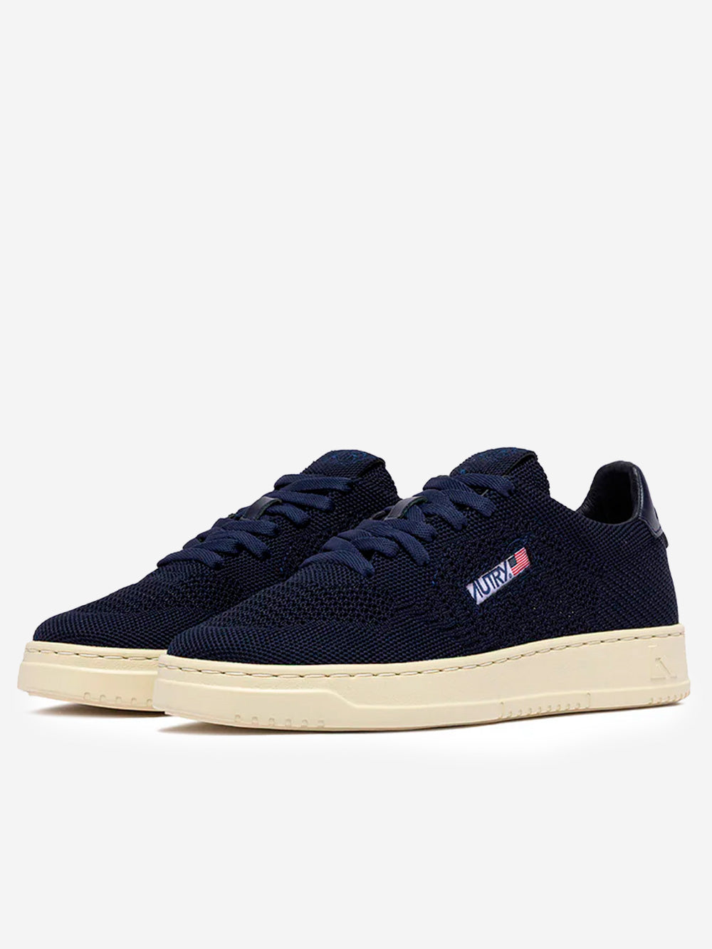AUTRY M Medalist Easeknit low in maglia blu Blu Urbanstaroma