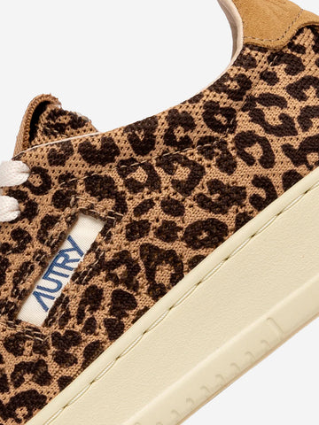 AUTRY W Medalist Low Easeknit leopardate Leopardato