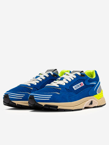 AUTRY M Hyperway in mesh e suede blu Blu