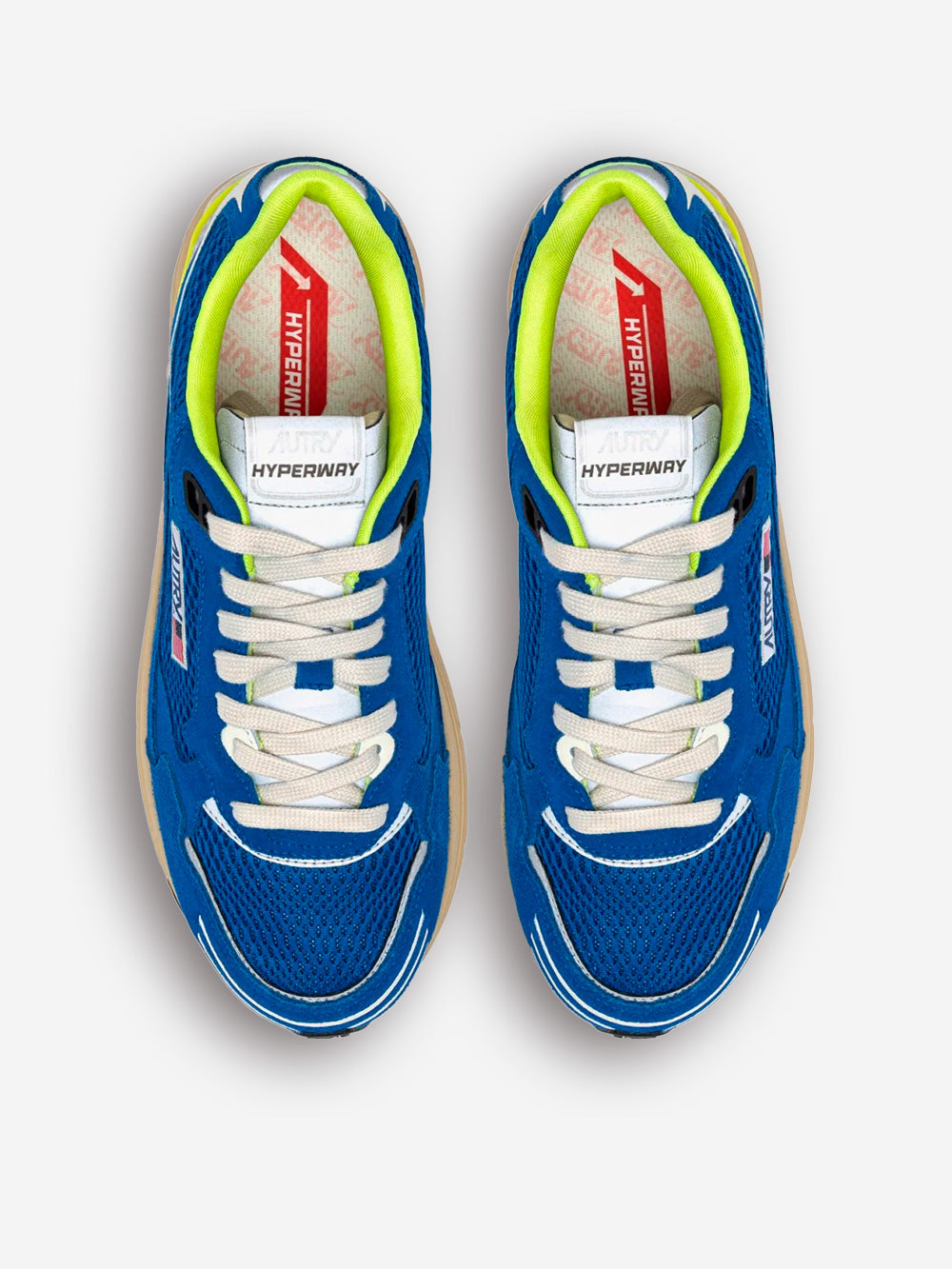 AUTRY M Hyperway in mesh e suede blu Blu Urbanstaroma