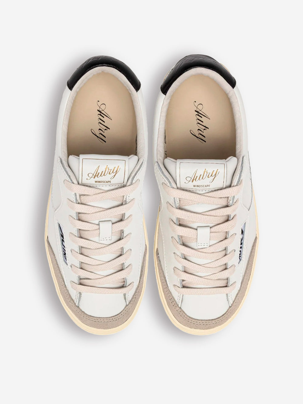 AUTRY Windscape Low in pelle bianca e nera Bianco nero Urbanstaroma