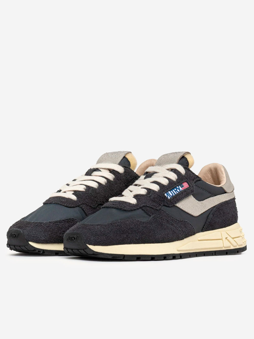 AUTRY W Reelwind Low in nylon e suede nera Nero Urbanstaroma