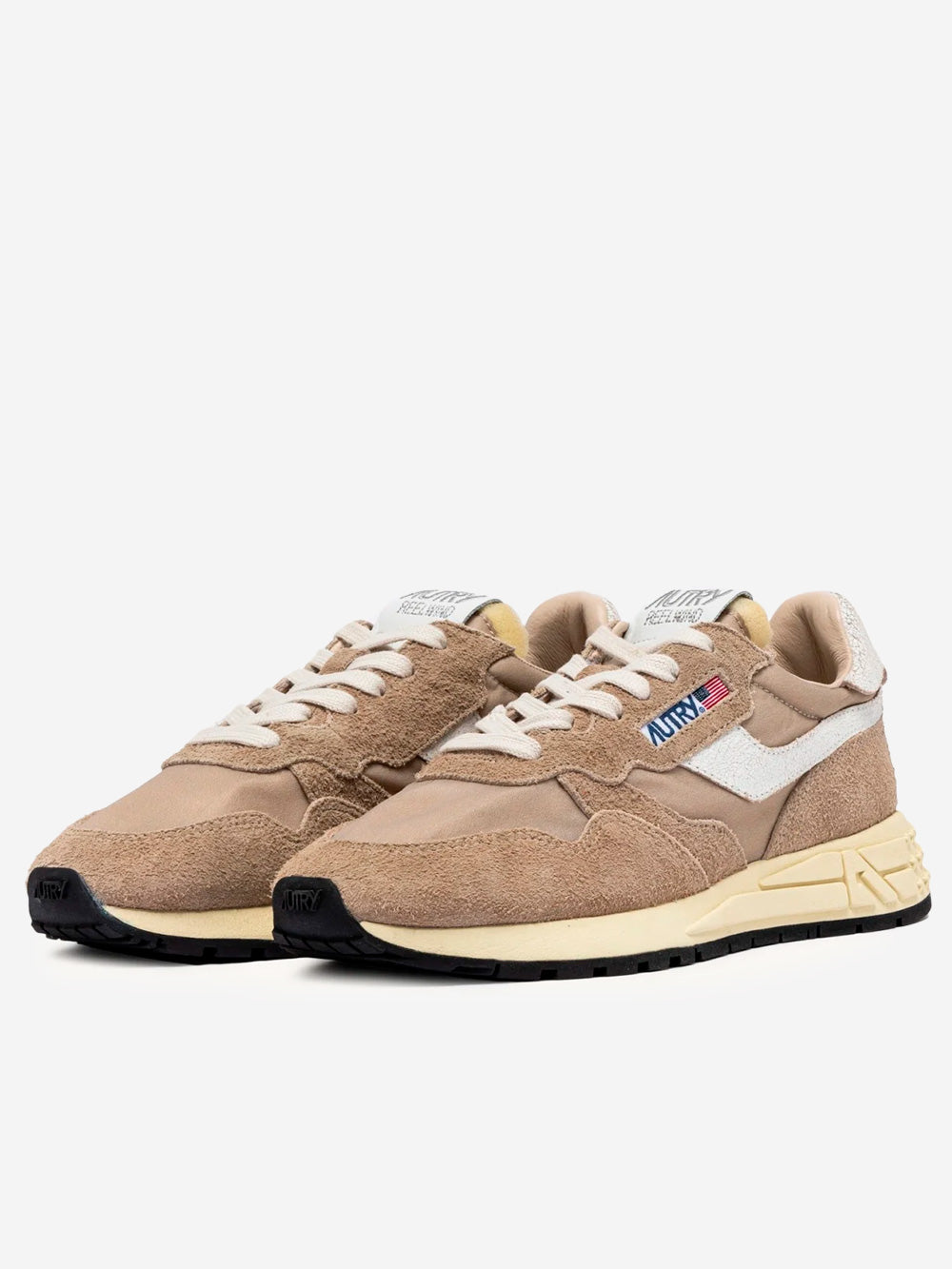 AUTRY W Reelwind Low in nylon e suede beige Beige Urbanstaroma