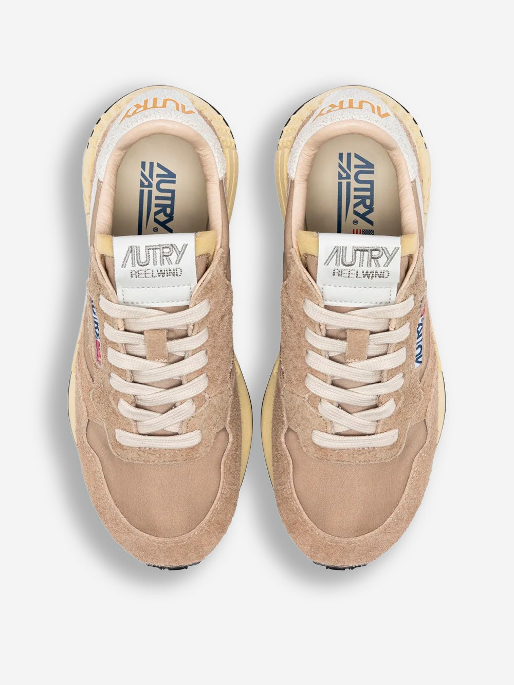 AUTRY W Reelwind Low in nylon e suede beige Beige Urbanstaroma