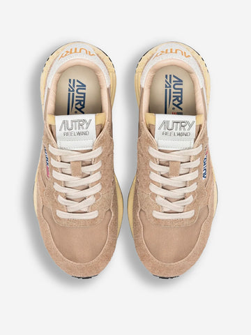 AUTRY W Reelwind Low in nylon e suede beige Beige