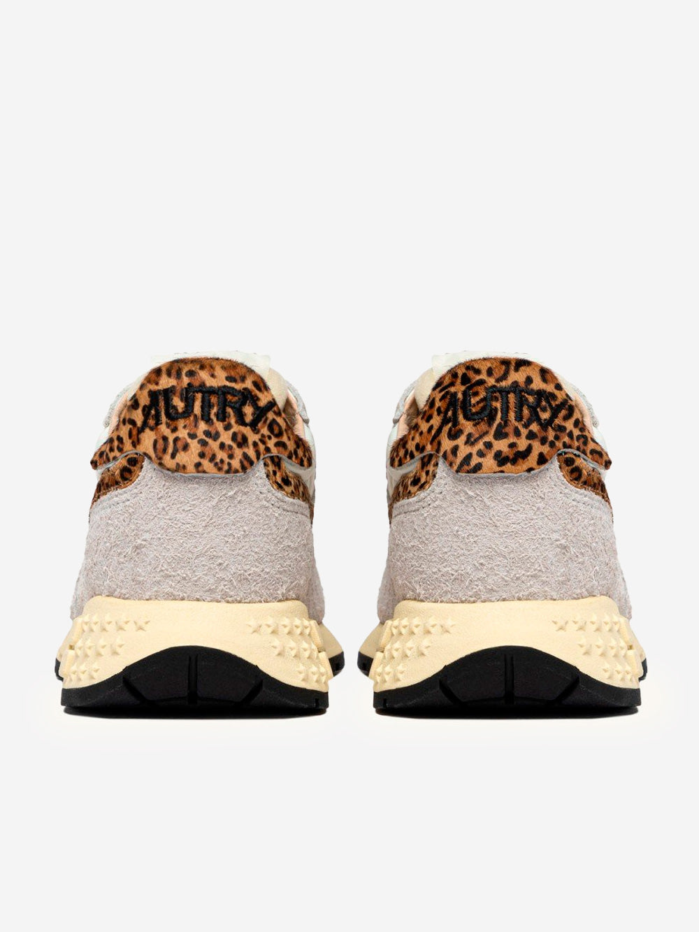 AUTRY W Reelwind Low in nylon e suede bianco con leopard Multicolor Urbanstaroma
