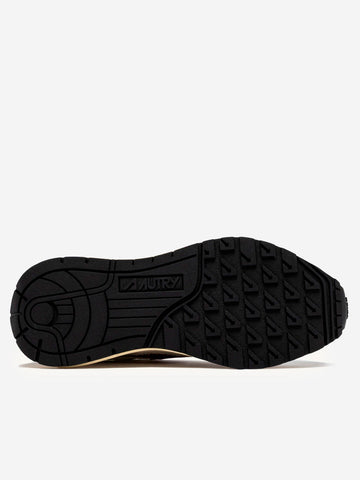 AUTRY W Reelwind Low in nylon e suede bianco con leopard Multicolor