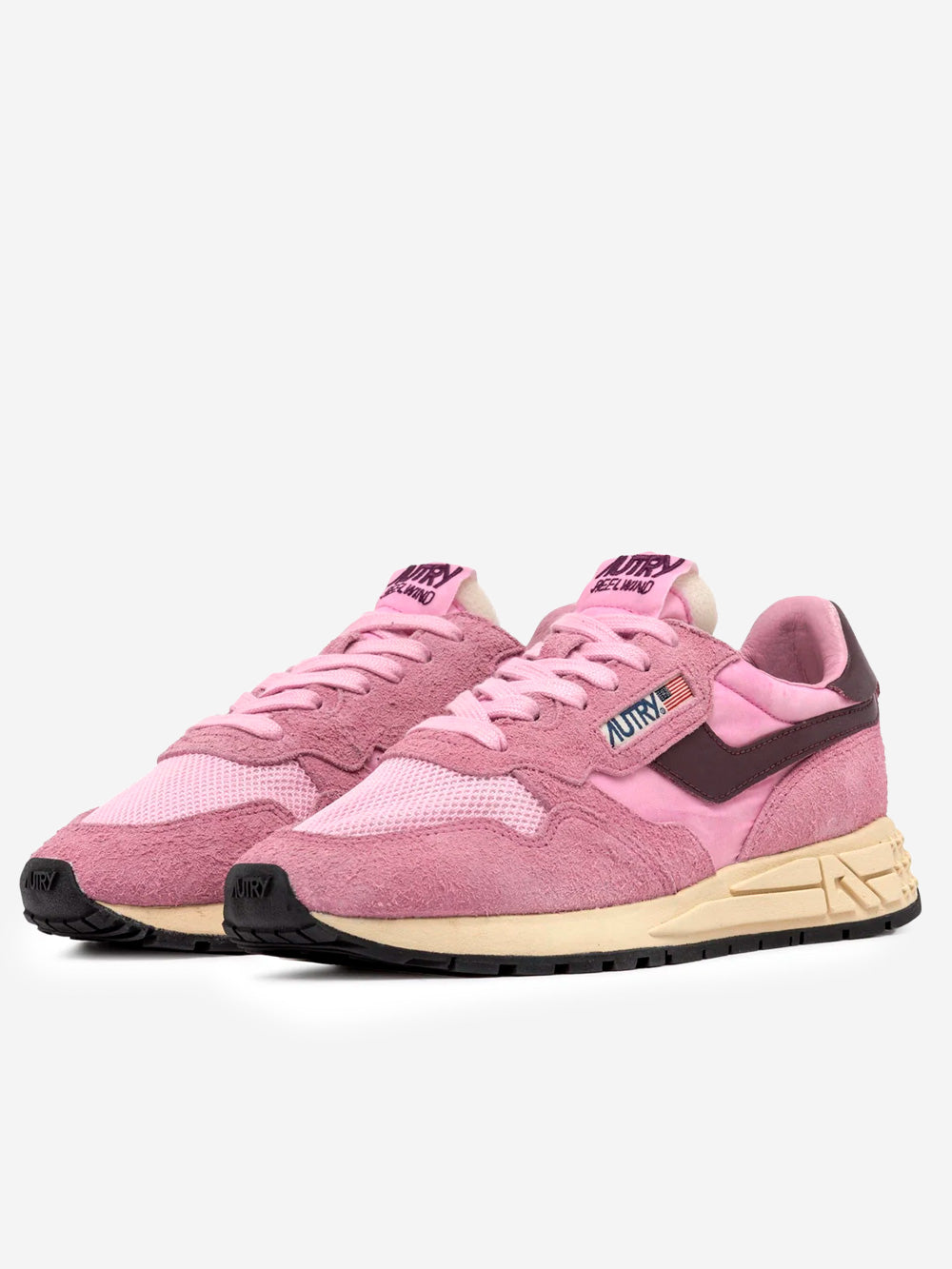 AUTRY W Reelwind Low in nylon e suede bianco con leopard Urbanstaroma