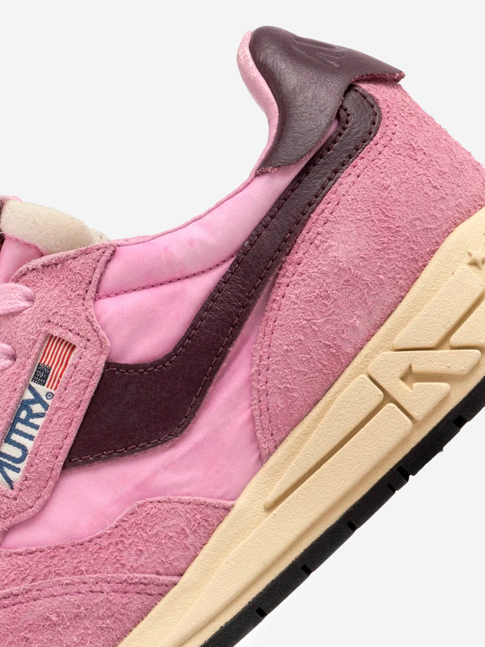 AUTRY W Reelwind Low in nylon e suede bianco con leopard Urbanstaroma