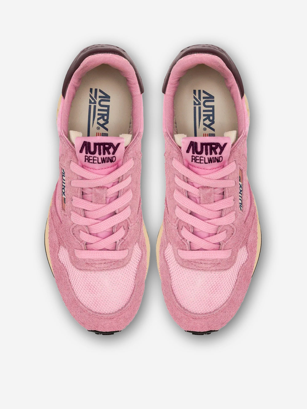 AUTRY W Reelwind Low in nylon e suede bianco con leopard Urbanstaroma