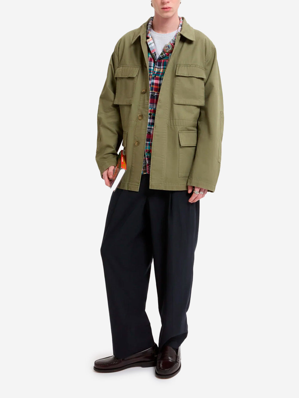 BARACUTA Giacca Field in twill verde Verde Urbanstaroma