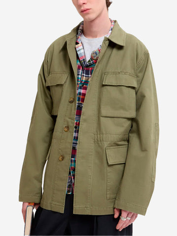 BARACUTA Giacca Field in twill verde Verde