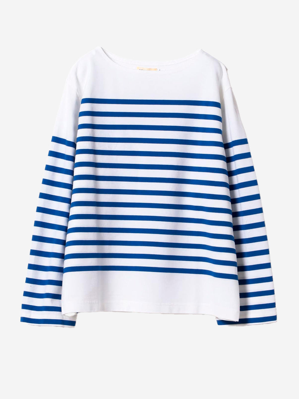 BEAMS BOY T-shirt a righe 'Naval Border' con scollo a barchetta Bianca blu Urbanstaroma