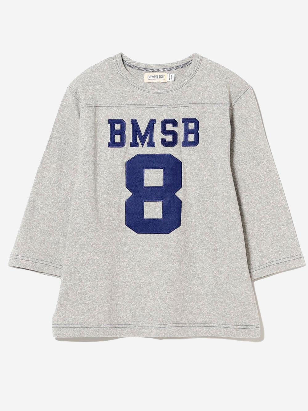 BEAMS BOY T-shirt grigia Football a Maniche a 3/4 Grigio Urbanstaroma
