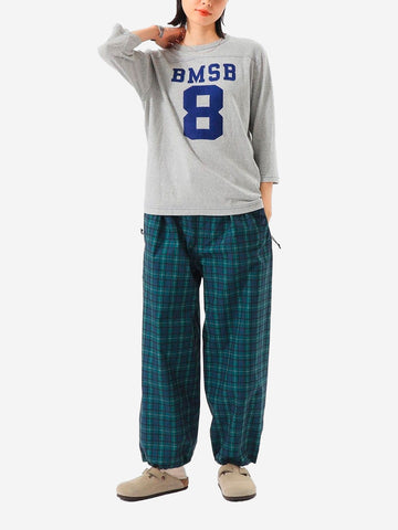 BEAMS BOY T-shirt grigia Football a Maniche a 3/4 Grigio