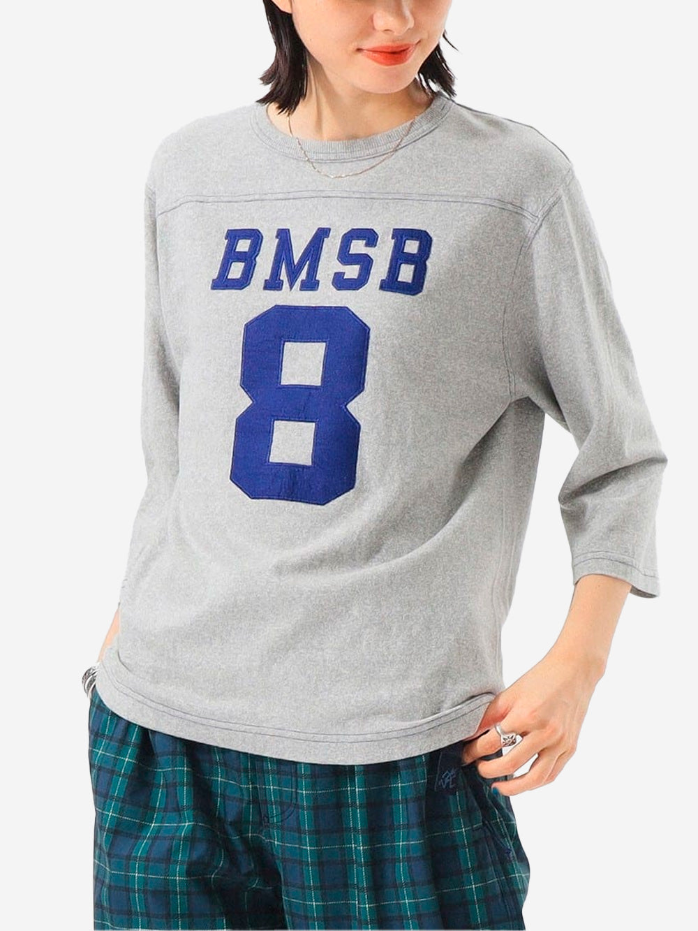 BEAMS BOY T-shirt grigia Football a Maniche a 3/4 Grigio Urbanstaroma