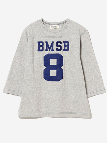 BEAMS BOY T-shirt grigia Football a Maniche a 3/4 Grigio