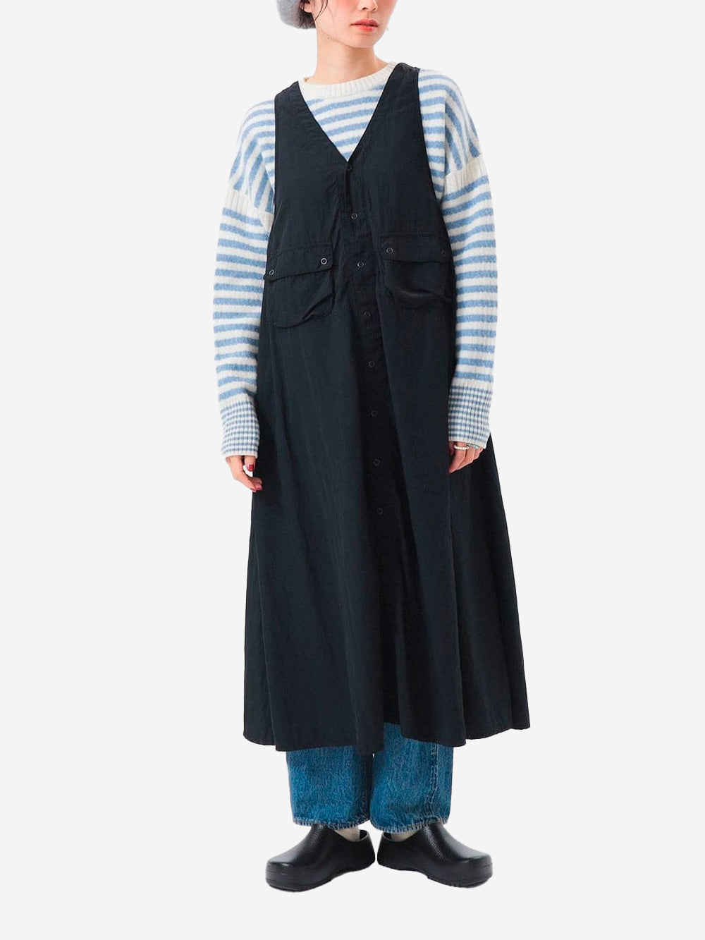 BEAMS BOY Abito Military nero Multifunzionale in Nylon Tussar C-1 Nero Urbanstaroma